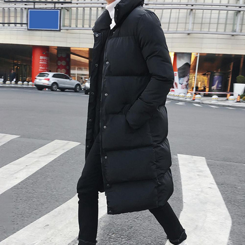 Luksuzne zimske muške jakne s kapuljačom i dugim parkama s podstavljenim kaputima s podstavom za muškarce Muška duga zimska jakna za muškarce