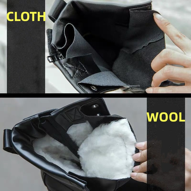 Cizme negre pentru bărbați, armată, tren militar, cizme de urcare, anti-zdrobire, pantofi de exterior, pantofi de iarnă din lână, cu fermoar lateral.