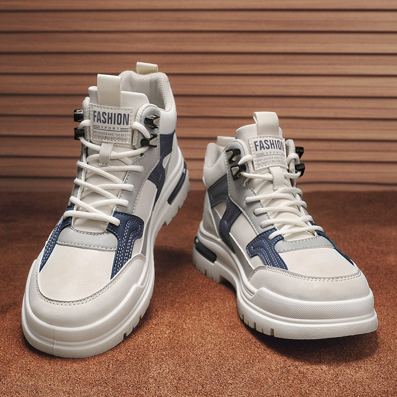 Vânzare fierbinte pantofi ocazional pentru bărbați Cizme pentru bărbați la modă în aer liber, confortabile, anti-alunecare, rezistente la uzură, pantofi înalți pentru bărbați Botas Para Hombre