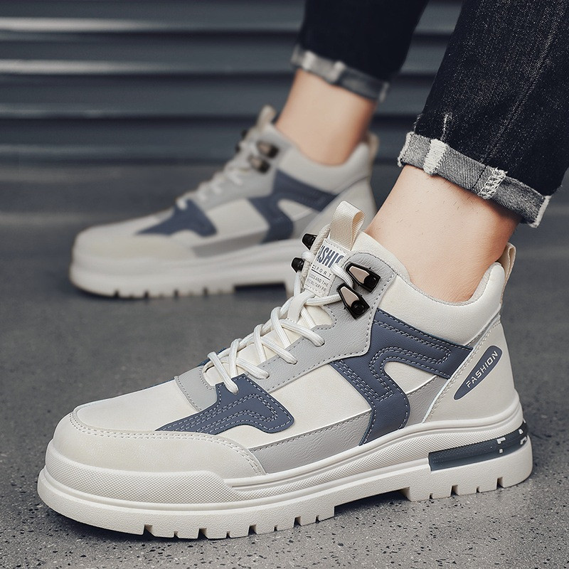 Vânzare fierbinte pantofi ocazional pentru bărbați Cizme pentru bărbați la modă în aer liber, confortabile, anti-alunecare, rezistente la uzură, pantofi înalți pentru bărbați Botas Para Hombre