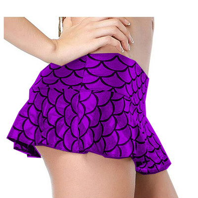 Mini fuste pentru femei cu talie joasă, cu cântare din piele lacuită, fustă de dans pentru damă, îmbrăcăminte sexy pentru club, dans la bară, plus dimensiune 7XL