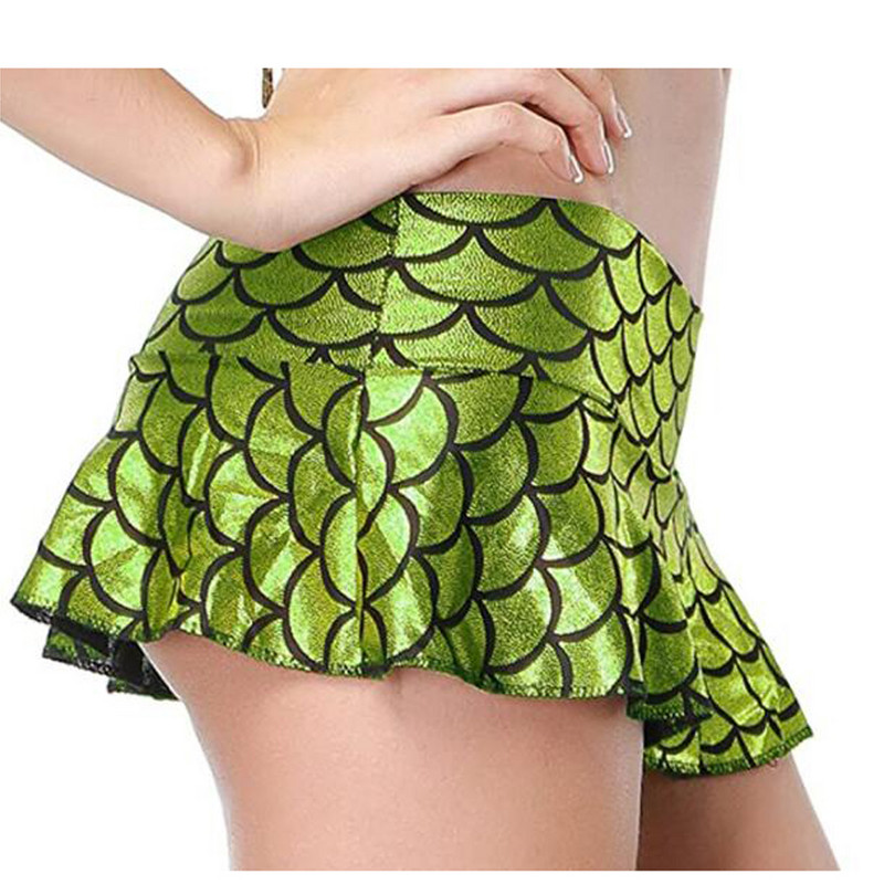 Mini fuste pentru femei cu talie joasă, cu cântare din piele lacuită, fustă de dans pentru damă, îmbrăcăminte sexy pentru club, dans la bară, plus dimensiune 7XL