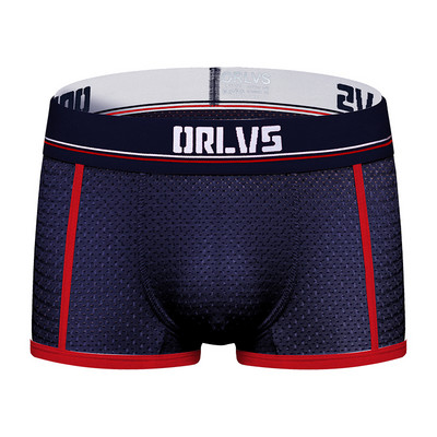 Ανδρικά εσώρουχα χαμηλής μέσης Fasion Boxer Βαμβακερά ανδρικά παντελόνια Άνετα σώβρακα U πουγκί αναπνεύσιμα ανδρικά μποξερικά σορτς OR193 ORLVS