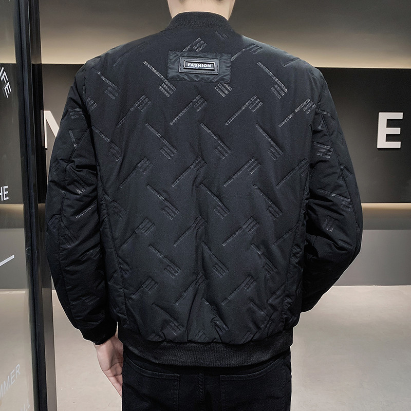 Žieminė vyriška striukė, stora vienspalvė beisbolo paltas, vyriškas parkas, 2023 m. laisvalaikio vyriškos vėjo striukės, plonas, prigludęs, plius dydis