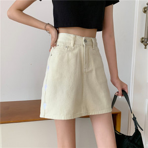 Femei Plus Size Denim Jumătate Lungime Talie înaltă Fusta A-line Fete Vara 2023 Nou Slim Hot Girl Pantaloni la șold Fusta Wrap