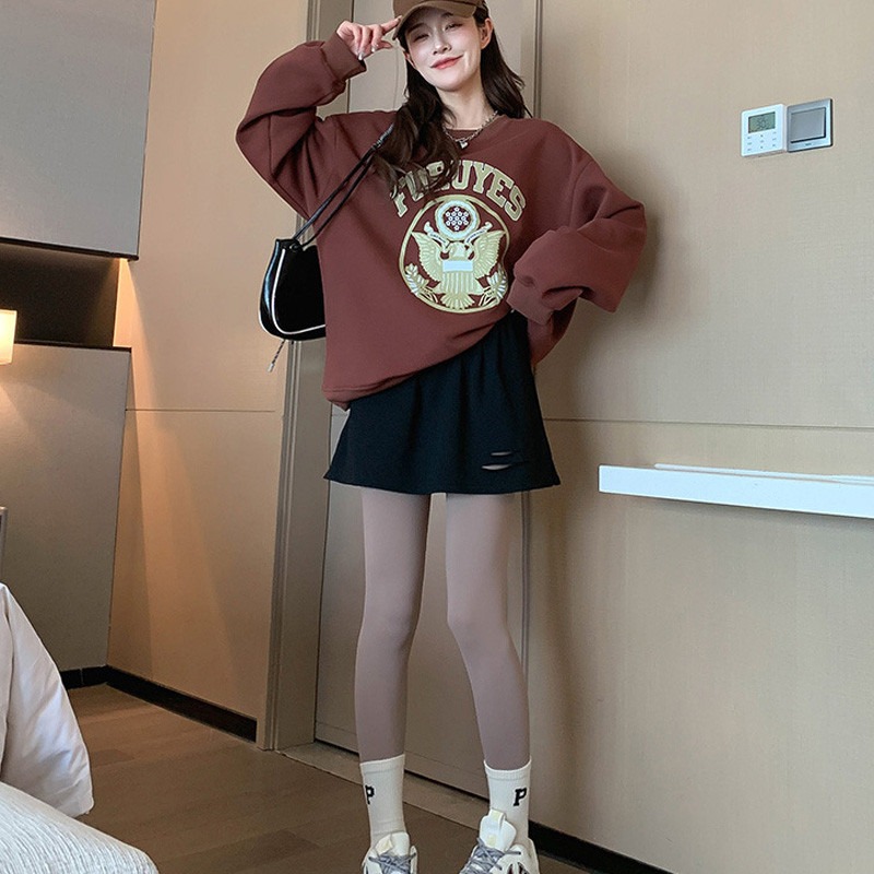 Moteriški balti medvilniniai netikri marškiniai su uodega netaisyklingas sijonas Mergaitei netikra palaidinė megztinis su uodega Madingas „pasidaryk pats“ nuimamas A formos apatinis sijonas