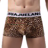 Horúce sexy muži tigrie leopard potlačené spodné prádlo boxerky nohavičky divoký štýl boxerky pánske nohavičky priedušné boxerky