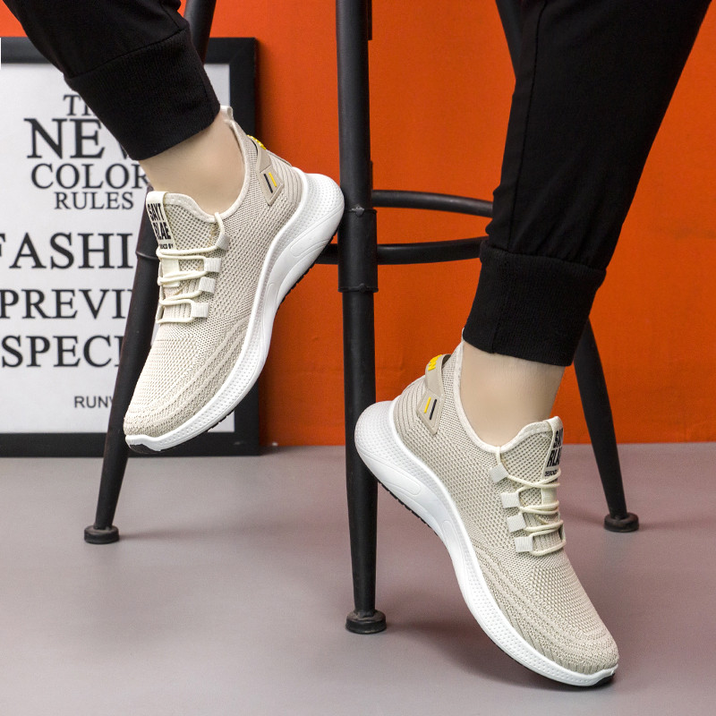 Ανδρικά ελαφριά αθλητικά παπούτσια που αναπνέουν 2023 Ανδρικά παπούτσια Casual mesh Άνετα αθλητικά παπούτσια για τζόκινγκ Lace-up Zapatos Para Hombres