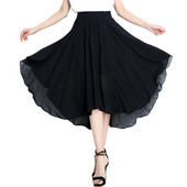 2023. Boho modna asimetrična suknja marke velikih veličina Ljetna suknja od šifona slatkiša boja suknje za djevojačke zabave crna bijela plava ružičasta