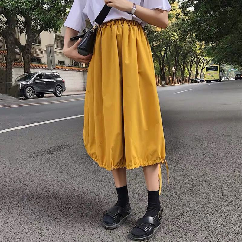 Fusta din bumbac alb negru violet femei 2023 fustă lanternă școală cu talie înaltă coreeană fuste lungi autunm marime mare 5XL 6XL