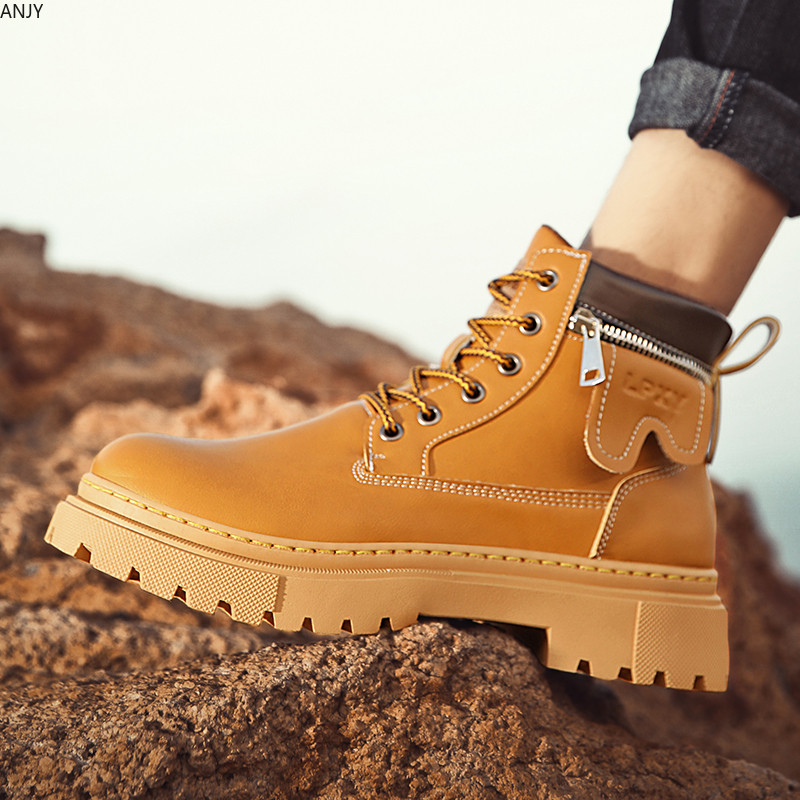 2024. Muške čizme Ležerne zimske cipele s visokom platformom Kožne vanjske luksuzne radne sigurnosne tenisice Chelsea Cowboy Tactical