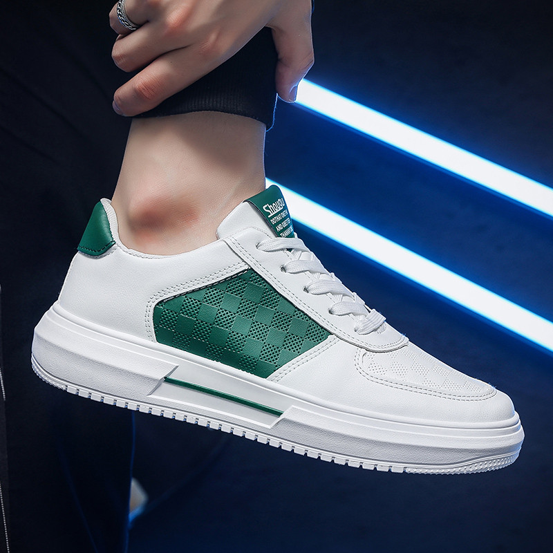 Muške tenisice 2023. Nove jesenske cipele s okruglim prstima i ravnim dnom na vezanje Vanjske cipele protiv klizanja Trend prozračne čvrste muške vulkanizirane cipele