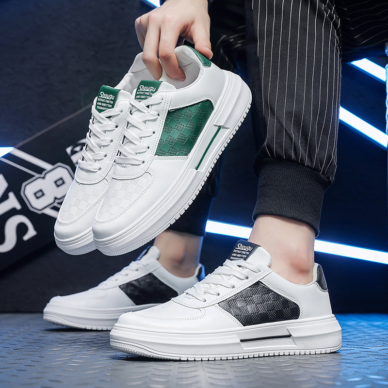 Muške tenisice 2023. Nove jesenske cipele s okruglim prstima i ravnim dnom na vezanje Vanjske cipele protiv klizanja Trend prozračne čvrste muške vulkanizirane cipele