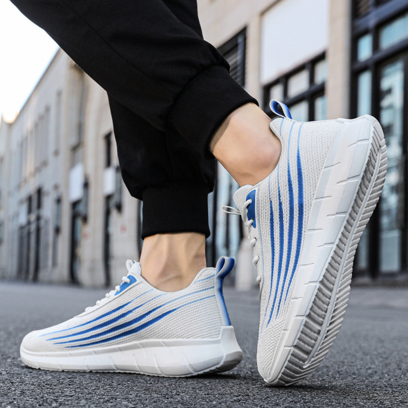 Muške cipele za slobodno vrijeme Muške lagane prozračne tenisice Vulkanizirana mreža Fluorescentne udobne sportske cipele za trčanje Cipele za muškarce