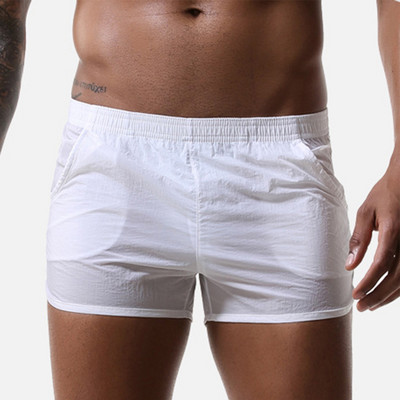 Ανδρικά εσώρουχα Φούτερ Fitness Running Αθλητικά Σορτς Μπόξερ Σλιπ που αναπνέουν Σώβρακα Παντελόνι ύπνου Μασίφ Cuecas
