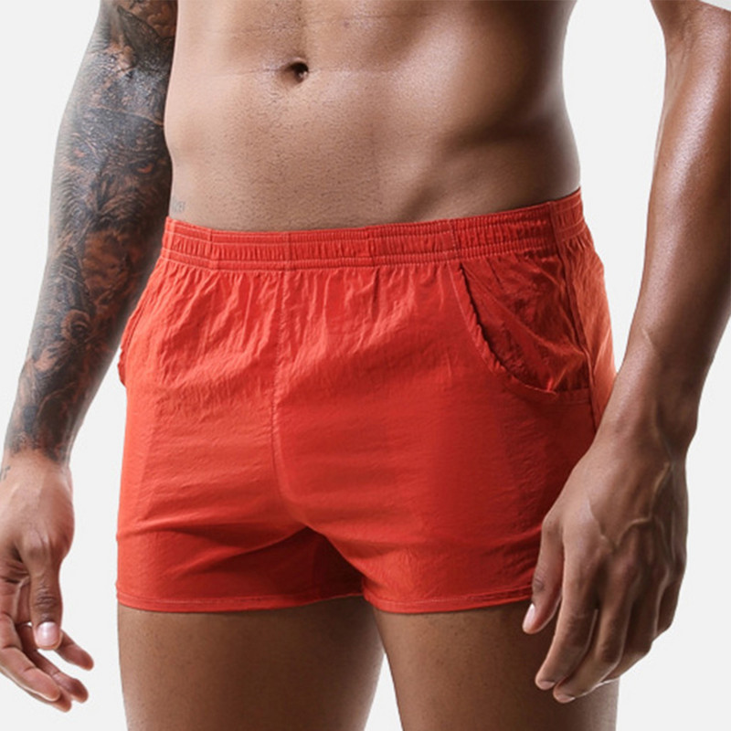 Ανδρικά εσώρουχα Φούτερ Fitness Running Αθλητικά Σορτς Μπόξερ Σλιπ που αναπνέουν Σώβρακα Παντελόνι ύπνου Μασίφ Cuecas
