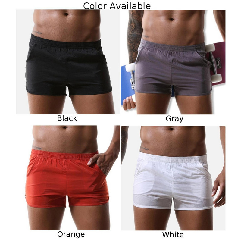 Ανδρικά εσώρουχα Φούτερ Fitness Running Αθλητικά Σορτς Μπόξερ Σλιπ που αναπνέουν Σώβρακα Παντελόνι ύπνου Μασίφ Cuecas
