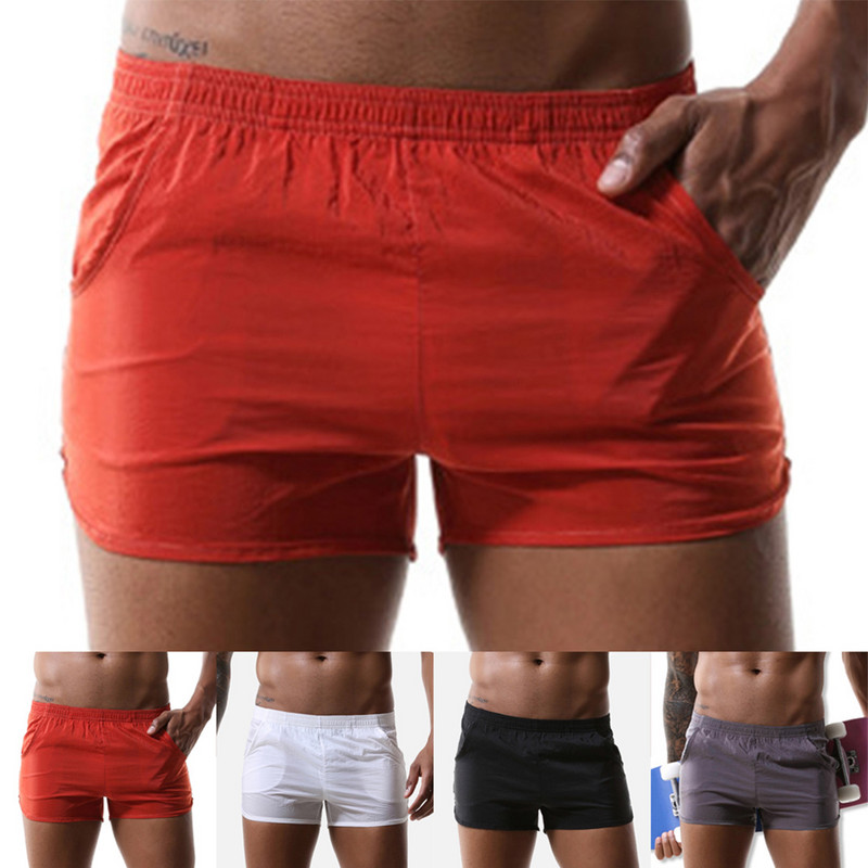 Ανδρικά εσώρουχα Φούτερ Fitness Running Αθλητικά Σορτς Μπόξερ Σλιπ που αναπνέουν Σώβρακα Παντελόνι ύπνου Μασίφ Cuecas
