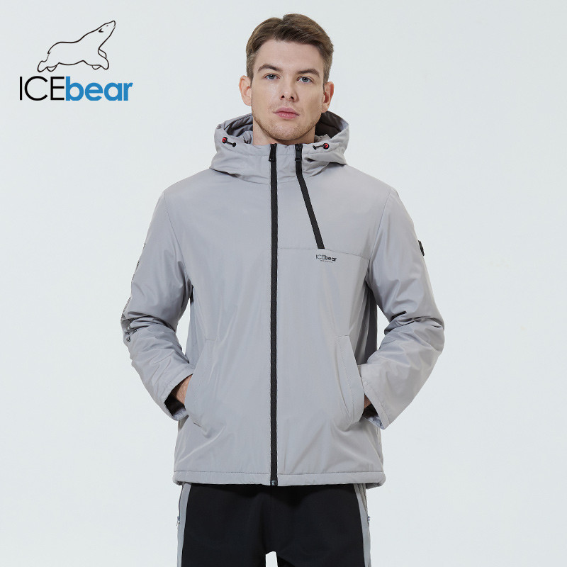 ICEbear 2023 Paltoane pentru bărbați jachetă elegantă de primăvară cu glugă îmbrăcăminte de înaltă calitate pentru bărbați MWC21661D