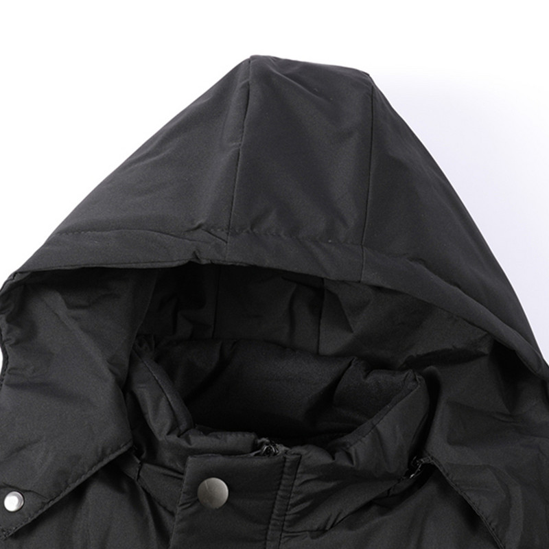 Vyriškas laisvalaikio žiemos laisvalaikio ilgas parkas vėjui nepralaidus šilta apykaklės striukė vyriškas madingas su gobtuvu lauko medvilninė