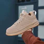 Încălțăminte bărbați mărime mare Mărimea 48 Pantofi sport ocazional Respirabil Toamnă și iarnă Versatil Înaltă jder Pantofi Adolescenți Retro