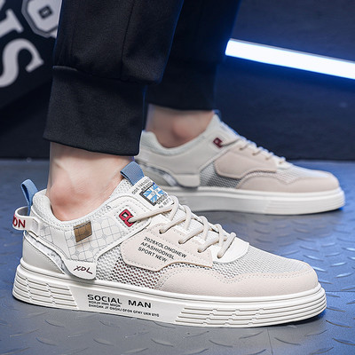 Ανδρικά αθλητικά παπούτσια 2023 Νέα Άνοιξη Casual Στρογγυλά Δάχτυλα Εξωτερική Αντιολισθητική Μόδα Αναπνεύσιμη Άνετη Μαλακή Σόλα Ανδρικά παπούτσια Vulcanize