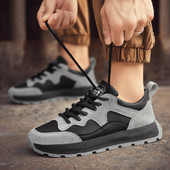 Pantofi pentru bărbați ușoare, comode, pantofi sport ocazional, pantofi de jogging, modă, respirabili, anti-alunecare, rezistente la uzură