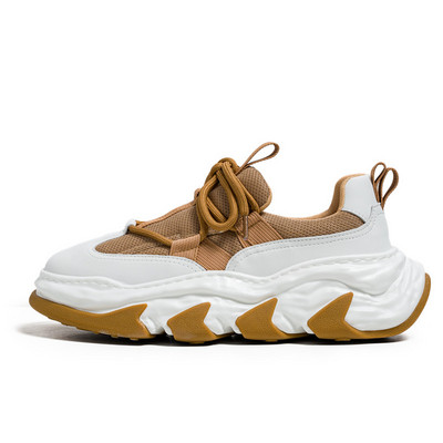 Pantofi vulcanizați pentru bărbați Pantofi cu platformă respirabil din plasă 2023 Casual, cu gură superficială, rotunde, pantofi pentru bărbați la modă zapatos para hombres