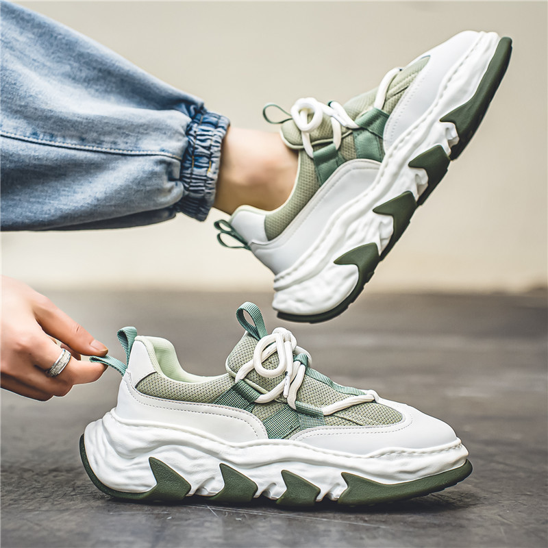 Pantofi vulcanizați pentru bărbați Pantofi cu platformă respirabil din plasă 2023 Casual, cu gură superficială, rotunde, pantofi pentru bărbați la modă zapatos para hombres