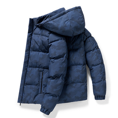 2023. Jesen Zima Muška deblja parka kaput s kapuljačom i odvojivom kapom Topla muška jakna Modni kamuflažni kaput