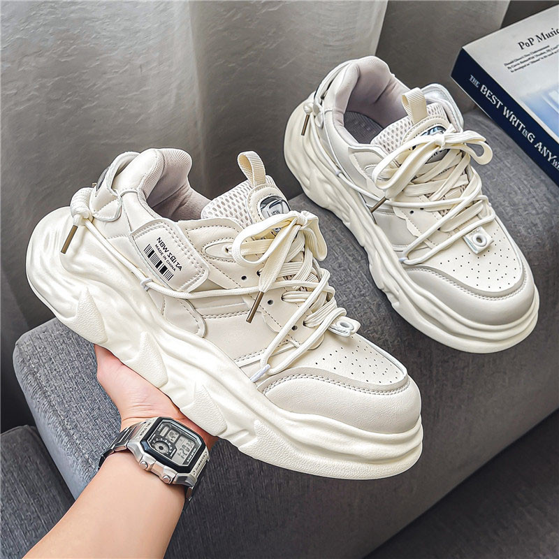 Pantofi pentru bărbați, pantofi de lux, albi, groși, pentru femei, pentru alergare, pantofi casual, la modă, ușoare, pentru bărbați, tenis, sport, fitness, încălțăminte