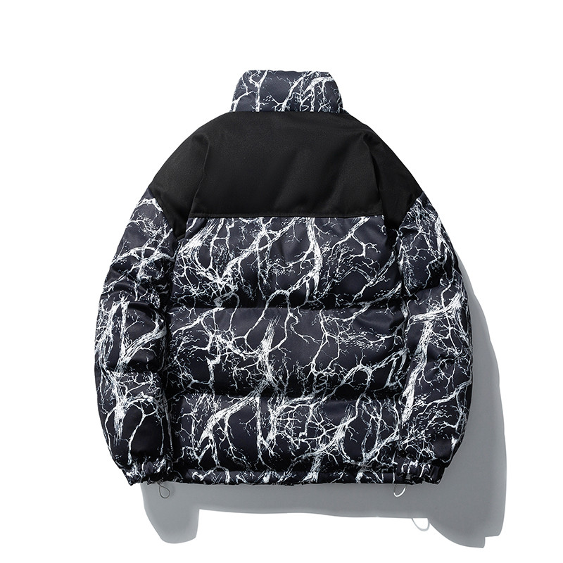 Parka caldă de iarnă pentru bărbați, 2023, haină rezistentă la vânt, îmbrăcăminte de stradă, jachetă hip hop supradimensionată.