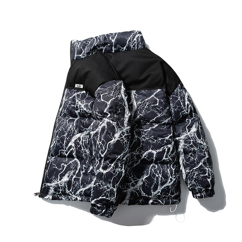 Parka caldă de iarnă pentru bărbați, 2023, haină rezistentă la vânt, îmbrăcăminte de stradă, jachetă hip hop supradimensionată.