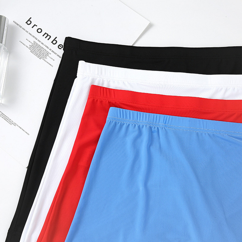Σέξι ανδρικά σώβρακα Ice Silk Long Leg Boxer Σλιπ πουγκάκι Εσώρουχα Σορτς Μπουκάκια Αναπνεύσιμα Σώβρακα Slip Homme Man Boxer