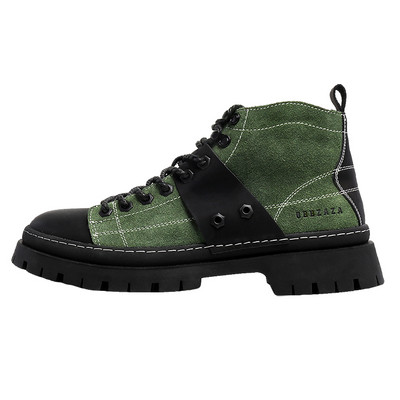 Νέα ψηλή μπότα εργαλείων για άντρες Φθινοπωρινό χειμώνα Street Designed Young Fashion Boots Personality casual δερμάτινα παπούτσια Νέο στυλ