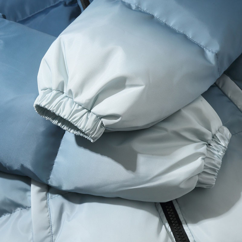 2023 m. hiphopo negabaritinė striukė Parkas Vyriški gatvės drabužiai Harajuku raidėmis marginti paltai Vyriški žieminiai medvilniniai šilti paminkštinti viršutiniai drabužiai mėlyni