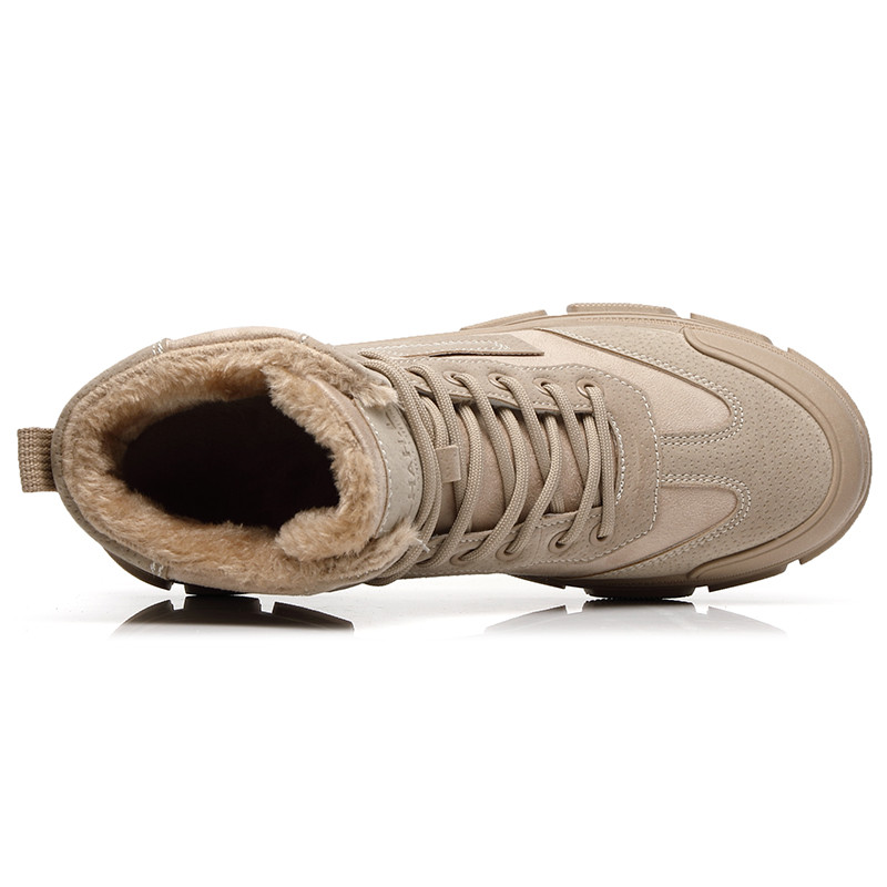 Vyriški nauji aukštos kokybės juodi darbo batai, neslystantys, patogūs laisvalaikio batai, šilti, madingi, vyriški žieminiai batai