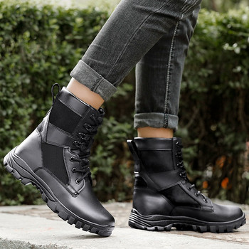 Sshooer Men Boots Στρατού Ειδικής Δύναμης Combat Tactical Military Boot Υπαίθρια πεζοπορία Πεζοπορία Παπούτσια αναρρίχησης Θερμό μάλλινο χειμερινό παπούτσι