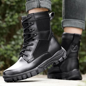 Sshooer Men Boots Στρατού Ειδικής Δύναμης Combat Tactical Military Boot Υπαίθρια πεζοπορία Πεζοπορία Παπούτσια αναρρίχησης Θερμό μάλλινο χειμερινό παπούτσι