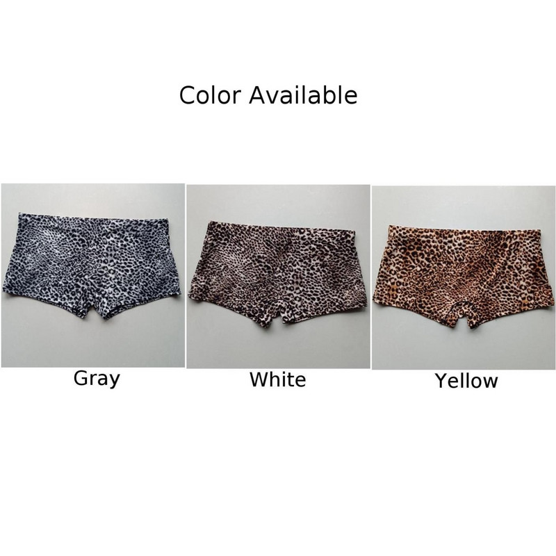 Muške gaćice Seksi mekani leopard print Bokserice u obliku slova U Gaćice Kratke hlače Prozračno donje rublje Gaćice za spavanje