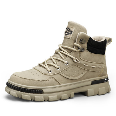 Cizme de modă bărbați pantofi casual înalți pantofi motociclete cizme romane pentru bărbați pantofi în aer liber în stil britanic punk bărbați