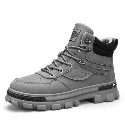 Cizme de modă bărbați pantofi casual înalți pantofi motociclete cizme romane pentru bărbați pantofi în aer liber în stil britanic punk bărbați