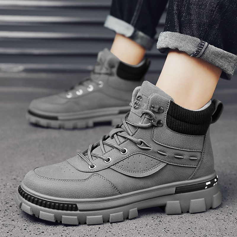 Cizme de modă bărbați pantofi casual înalți pantofi motociclete cizme romane pentru bărbați pantofi în aer liber în stil britanic punk bărbați