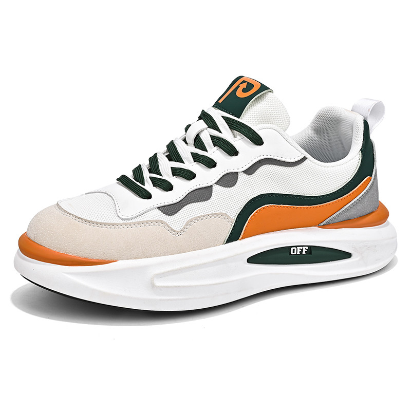 Muške cipele Mrežaste prozračne cipele s platformom 2023. Nove muške ležerne plitke usta i okrugli prsti Trendovske izdržljive muške cipele na vezanje