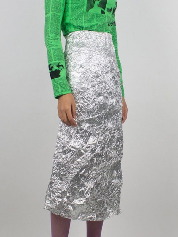 LGRQ fuste pline cu desfășurare pentru femei, cu talie înaltă, cu temperament pentru slăbire, cu falduri, pentru femei, vara 2023, moda mare 19J4415