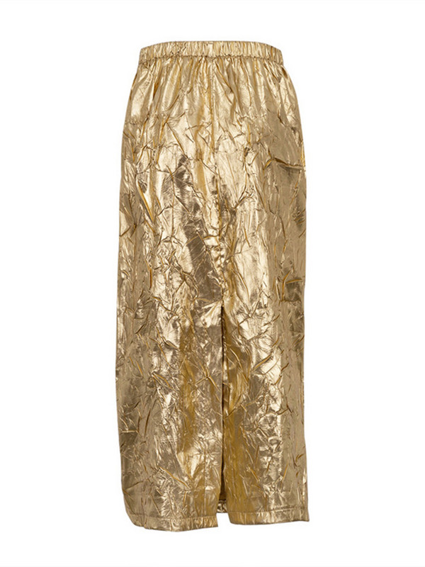 LGRQ fuste pline cu desfășurare pentru femei, cu talie înaltă, cu temperament pentru slăbire, cu falduri, pentru femei, vara 2023, moda mare 19J4415