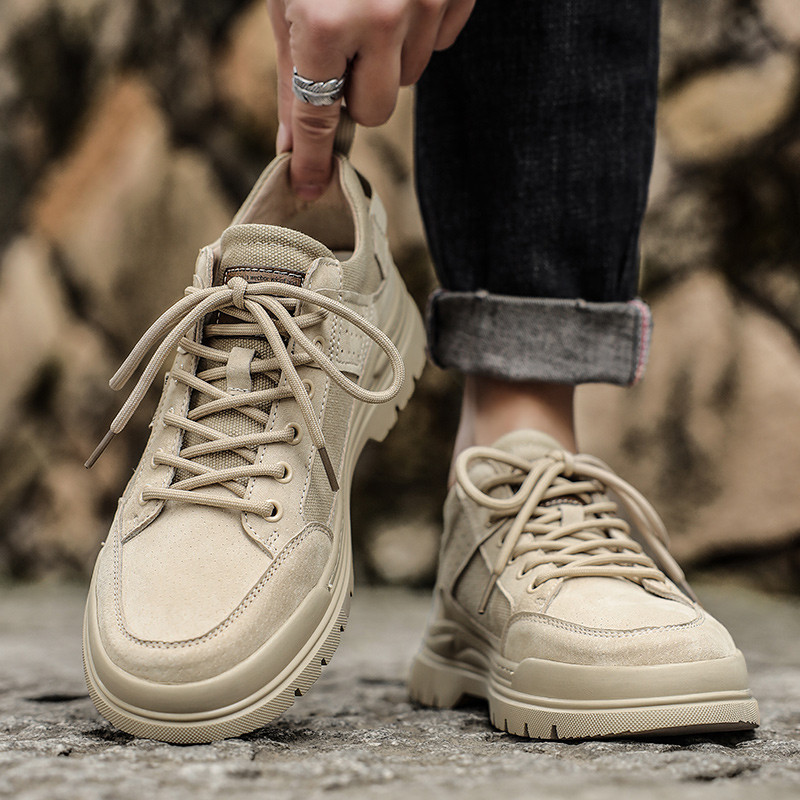 Ljeto 2023. Nove muške prozračne cipele na vezanje Udobne ležerne muške cipele Tenisice Muške izdržljive čvrste cipele s platformom