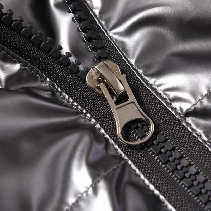 Muška sjajna srebrna presvučena metalik ulična odjeća Zimska jakna s kapuljačom Kaput Proljetno Novo Harajuku Thicken Topla jakna Gornja odjeća