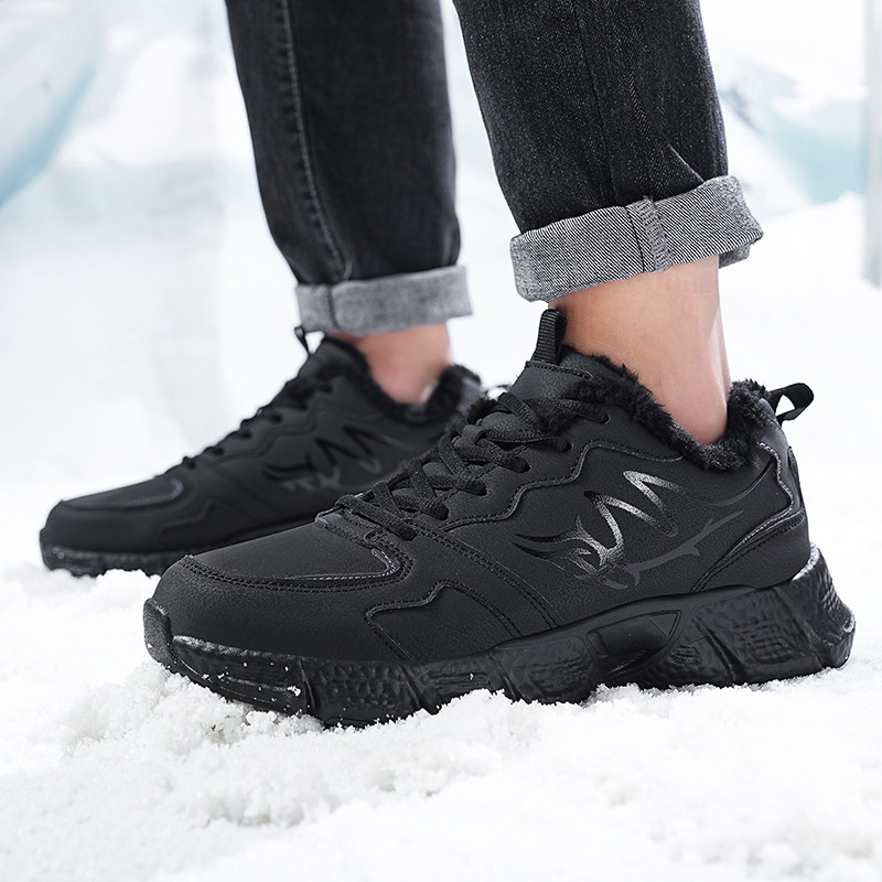 Vyriški laisvalaikio suvarstomi sportbačiai, 2023 m. Nauji odiniai plius aksominiai vulkanizuoti batai vaikščiojimo sportiniai batai lauke, tvirti, sekli vyriški batai