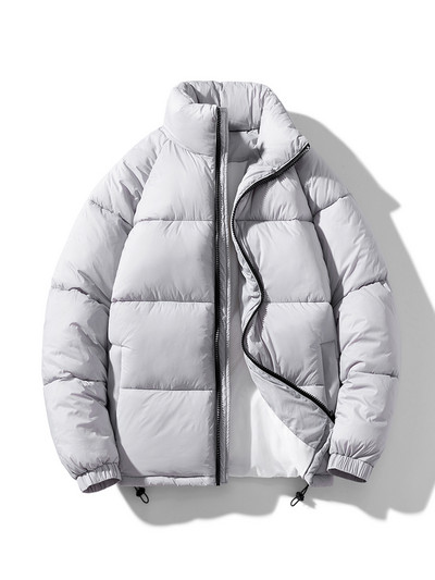 Novi zimski kaput iz 2023., muška deblja, ležerna parka, uski kroj, vodootporan, topli kaput sa samostojećim ovratnikom